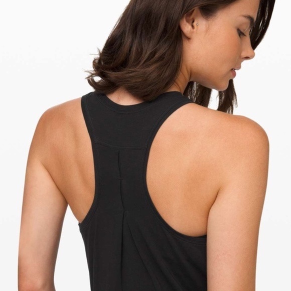 Lululemon Love Tank *Pleated in Black - Picture 8 of 9